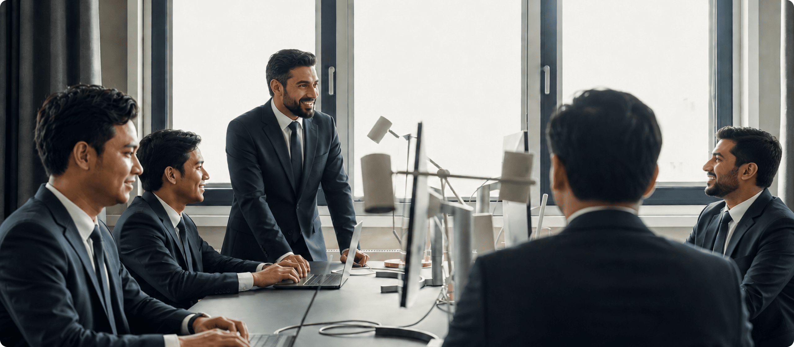 Portfolio operators in a working session